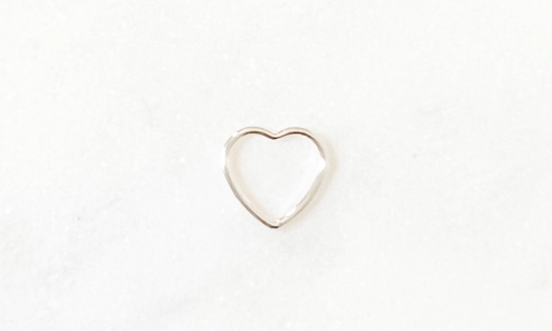 Open Heart Connector | Sterling Silver - Case Collection Clothing