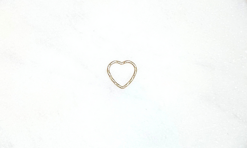 Sparkle Heart Connector | Gold - Case Collection Clothing