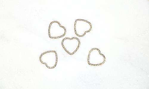 Sparkle Heart Connector | Gold - Case Collection Clothing