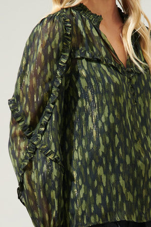 Monte Verde Abstract Ventura Blouse - Case Collection Clothing
