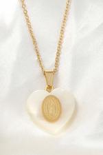 Virgin Mary Heart Pendant - Case Collection Clothing