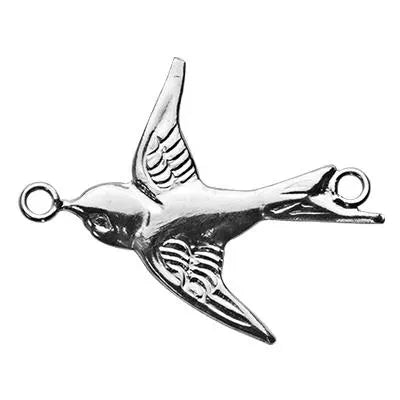 Swallow Bird Connector | Sterling Silver