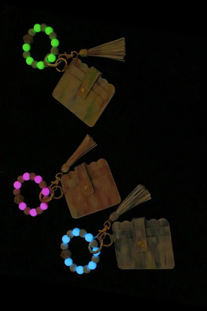 Wallet Wristlet Keychains | Glow in the Dark - Case Collection Clothing