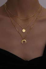 Moon & Star Necklace - Case Collection Clothing