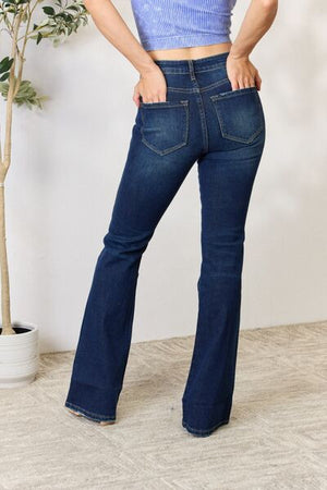 Kancan Full Size Slim Bootcut Jeans - Case Collection Clothing