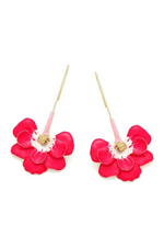 Drop Enamel Flower Earrings - Case Collection Clothing