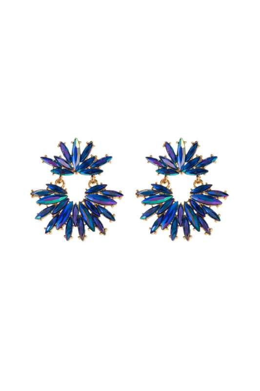 Marquise Rhinestone Drop Earrings - Case Collection Clothing