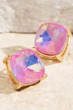 Faceted Stud Earrings | Blush - Case Collection Clothing
