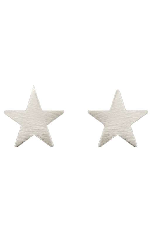 
            
                Load image into Gallery viewer, Satin Star Studs | Silver - Case Collection Clothing
            
        