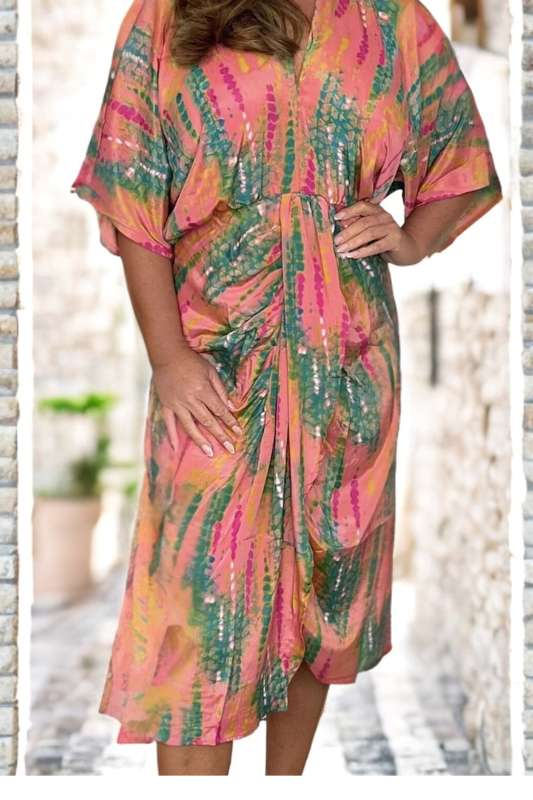 Luna Kimono Midi Dress - Case Collection Clothing