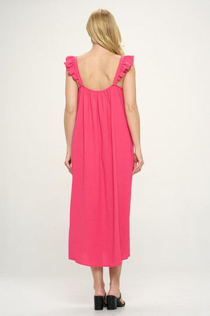 Emory Flutter Strap Maxi Dress - Case Collection Clothing
