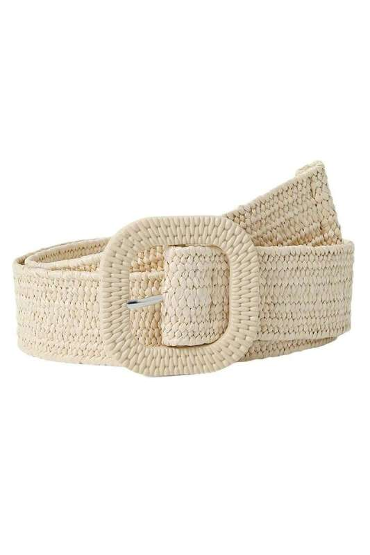 Square Buckle Natural Belt - Case Collection Clothing