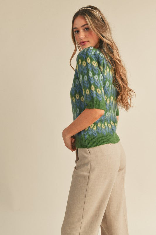 Tulip Puff Sleeve Sweater - Case Collection Clothing