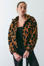 Leopard Sherpa Jacket - Case Collection Clothing