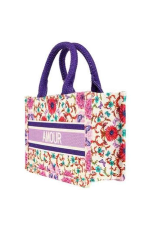 Amour Small Flower Tote | Lilac - Case Collection Clothing