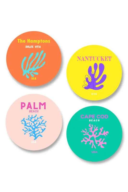 Ceramic Coasters - Dolce Beach - Case Collection Clothing
