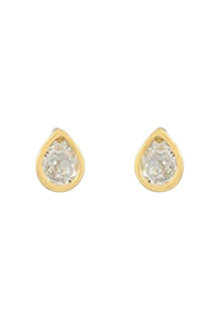 
            
                Load image into Gallery viewer, CZ Teardrop Studs - Case Collection Clothing
            
        