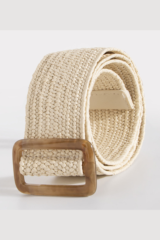 Tortoise Buckle Natural Belt - Case Collection Clothing