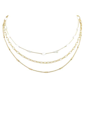 
            
                Load image into Gallery viewer, Faceted Tube Bead Layered Necklace - Case Collection Clothing
            
        