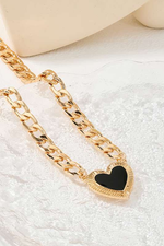 Black Heart Necklace - Case Collection Clothing