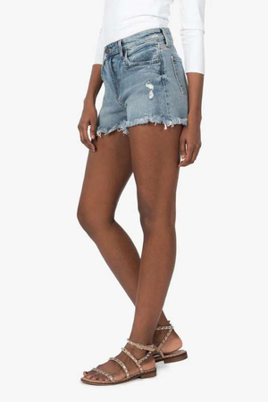 
            
                Load image into Gallery viewer, Jane High Rise Frayed Hem Shorts - Case Collection Clothing
            
        