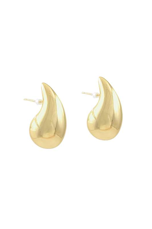 Gold Dipped Teardrop Earrings - Case Collection Clothing