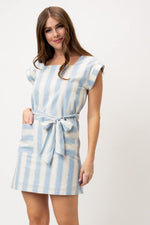 Vann Striped Mini Dress - Case Collection Clothing