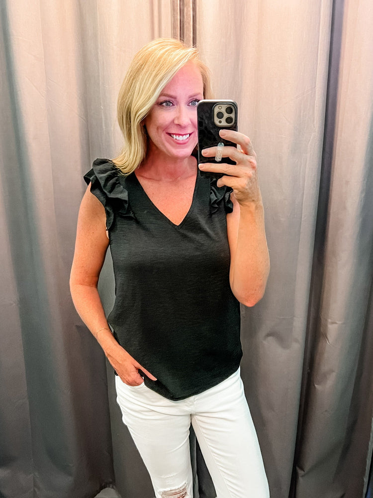 
            
                Load image into Gallery viewer, Kinston Double Ruffle Shoulder Top
            
        