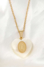 Virgin Mary Heart Pendant - Case Collection Clothing