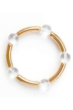 Acrylic Ball + Tube Stretch Bracelet - Case Collection Clothing