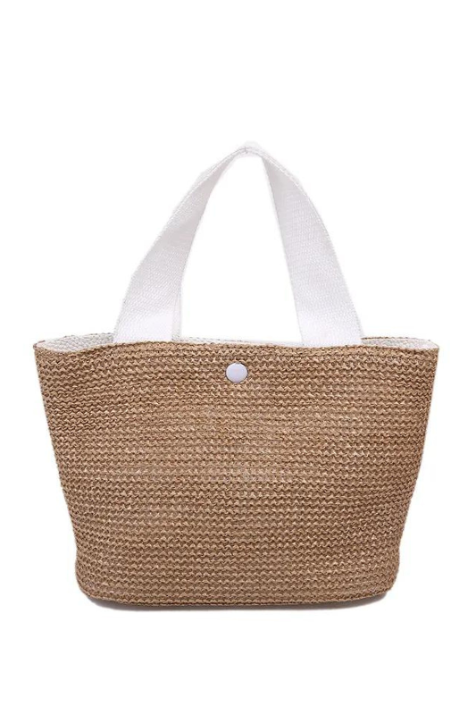 Small Straw Tote Bag - Case Collection Clothing