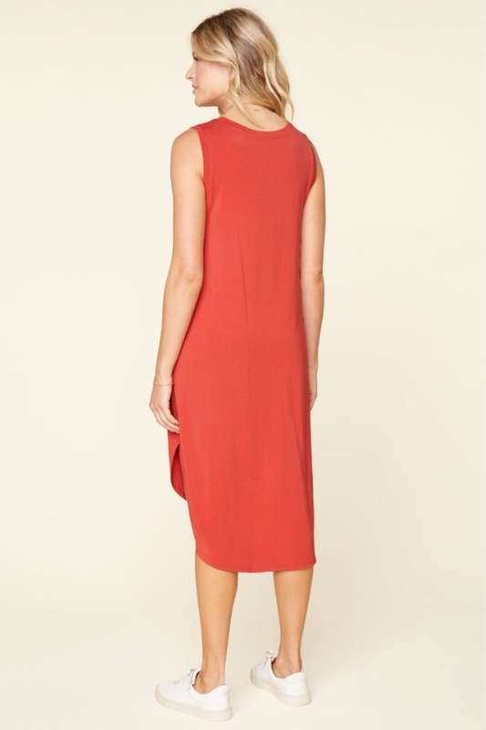 
            
                Load image into Gallery viewer, Gabbi Shirttail Hem Midi Dress - Case Collection Clothing
            
        