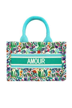 
            
                Load image into Gallery viewer, Amour Small Flower Tote | Green - Case Collection Clothing
            
        