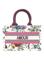 Amour Small Flower Tote | Fuchsia - Case Collection Clothing