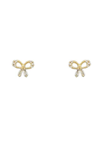Pave CZ Bow Studs - Case Collection Clothing