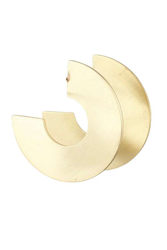 Satin Flat Open Hoops - Case Collection Clothing