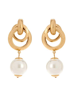 Door Knocker + Pearl Dangle Earrings - Case Collection Clothing