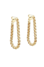 Box Chain Earrings - Case Collection Clothing