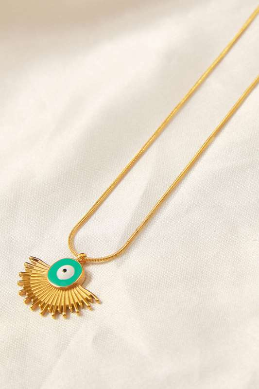 Turquoise Evil Eye Necklace - Case Collection Clothing