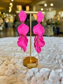 Colorful Petal Earrings | Fuchsia - Case Collection Clothing