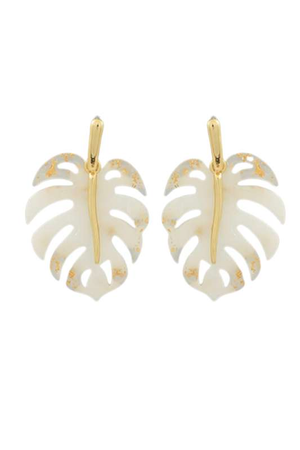 Acrylic Leaf Earrings - Case Collection Clothing