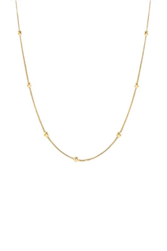 Ball Station Snake Chain Necklace - Case Collection Clothing