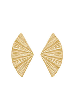 Textured Fan Earrings - Case Collection Clothing