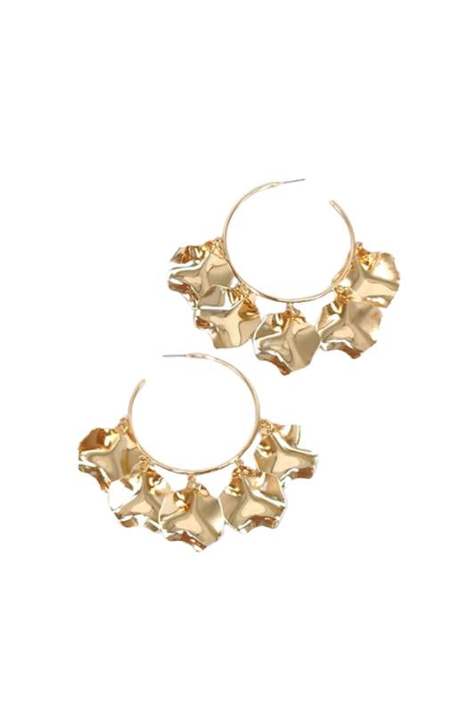 
            
                Load image into Gallery viewer, Petal Hoop Earrings - Case Collection Clothing
            
        