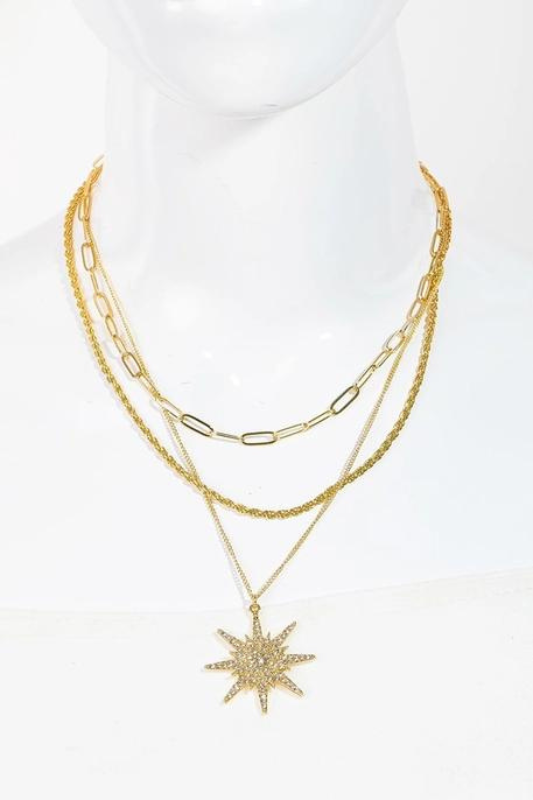 Studded Star Pendant Set - Case Collection Clothing