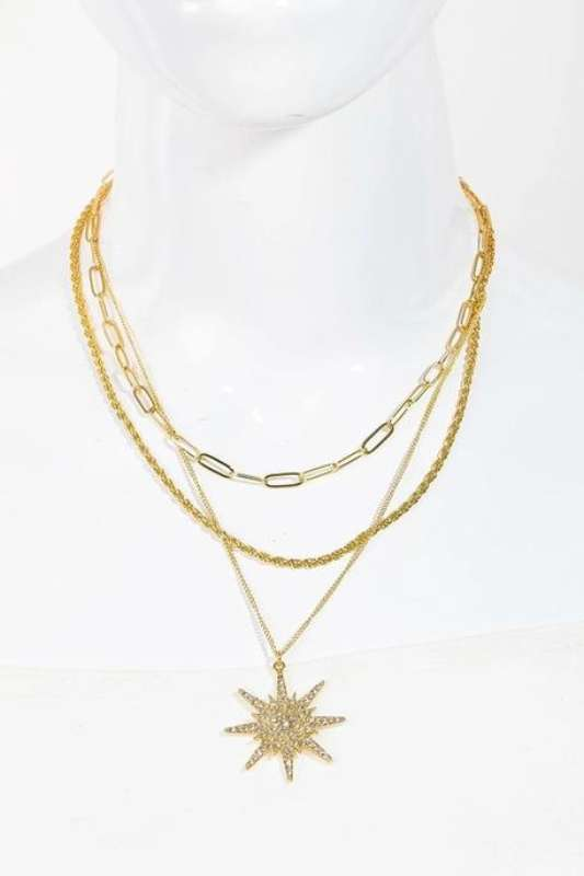 Studded Star Pendant Set - Case Collection Clothing