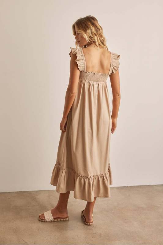 Leni Smocked Midi Dress