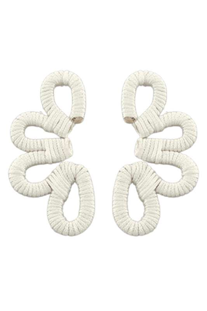 Ivory Scroll Earrings - Case Collection Clothing