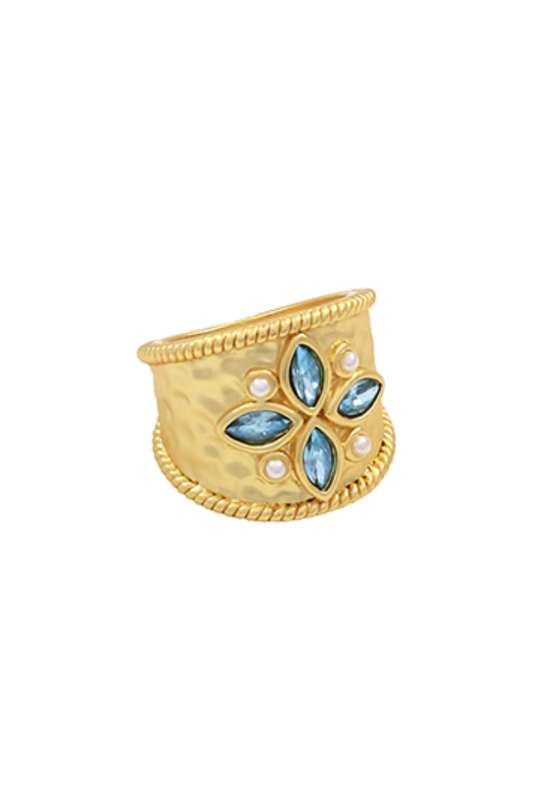 Aqua Marquise Ring - Case Collection Clothing