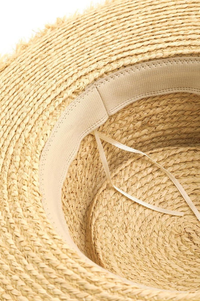 Fame Strap Wide Brim Straw Hat - Case Collection Clothing